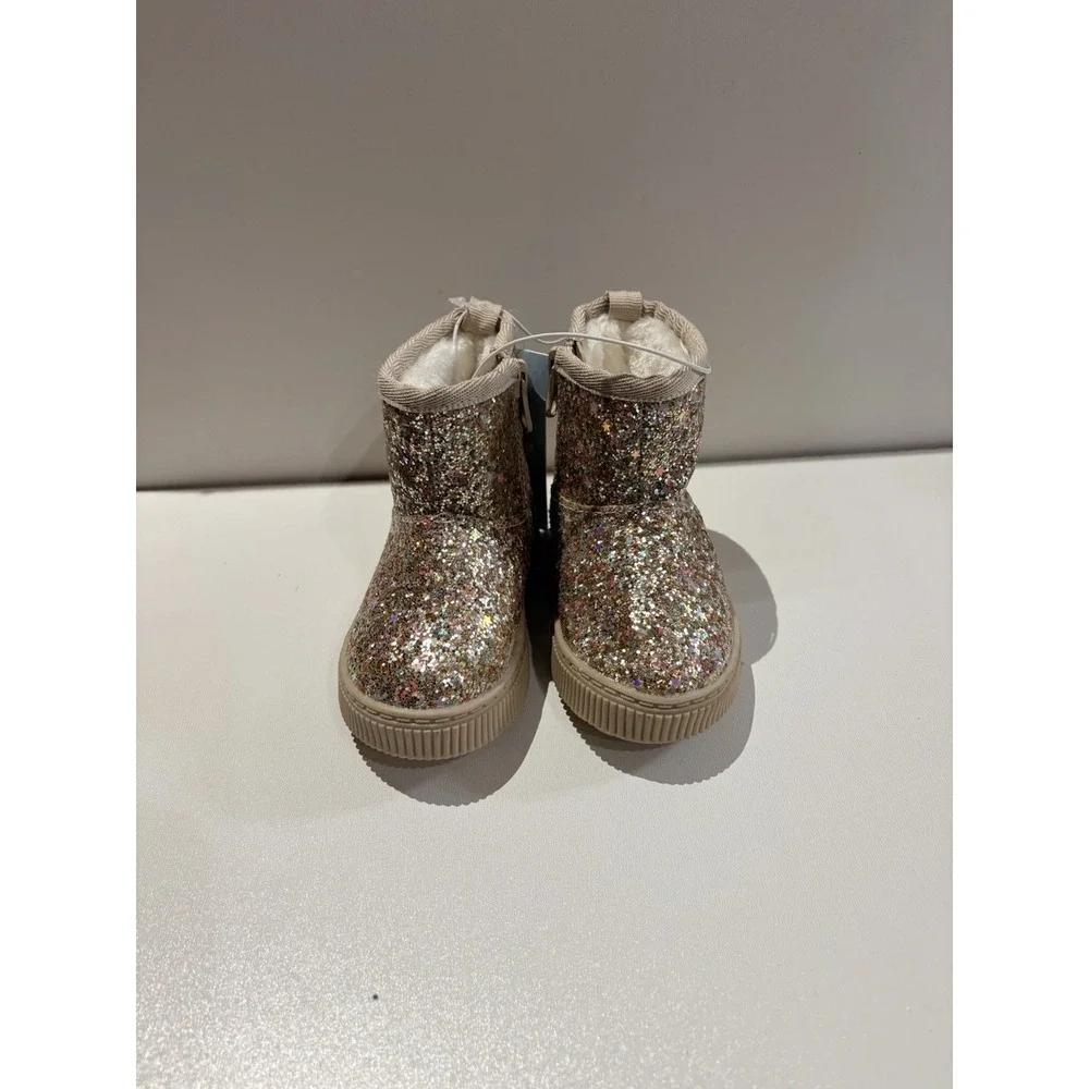 Toddler Arlo Booties - Cat & Jack Gold 5T‎ NWOT